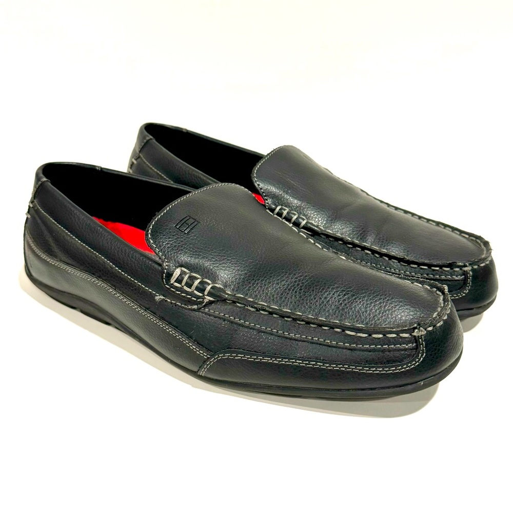 Tommy Hilfiger Men's Dathan Shoes, Black - Size 11W